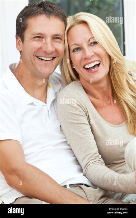 Attractive Successful Happy Middle Aged Man Woman Couple In Their