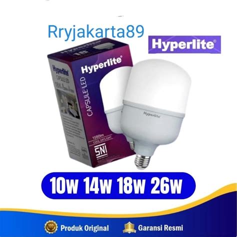 Jual Lampu Led Hyperlite Bolam Capsule Putih W W W W