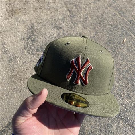 Hat Club Aux Pack Mf Doom Yankees 7 12 Green Brown Depop