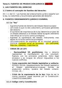 Resum Tema Fonaments Del Dret Res Menes De Derecho Docsity