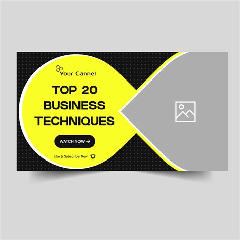 Vector illustration business tips and tricks thumbnail banner design ...