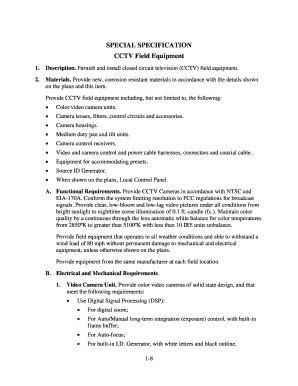 Fillable Online Ftp Txdot Cctv Field Equipment Fax Email Print Pdffiller