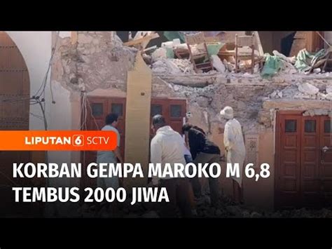 Sudah Lebih Dari 2 RIbu Warga Tewas Akibat Gempa Magnitudo 6 8 Di