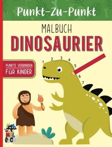 Dinosaurier Punkt Zu Punkt Malbuch Ab Jahren Zahlen Verbinden Bis