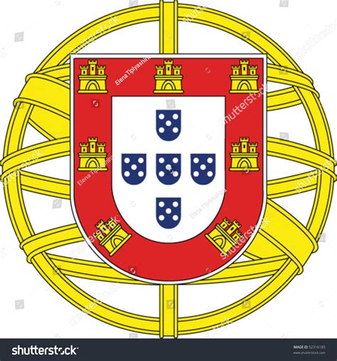 National Emblem Portugal Stock Vector 52316185 Shutterstock