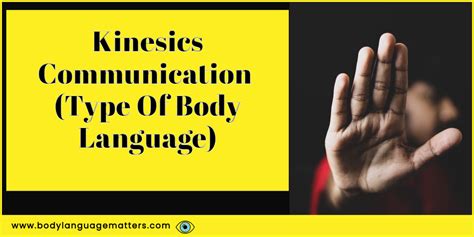 Kinesics Communication (Type Of Body Language)