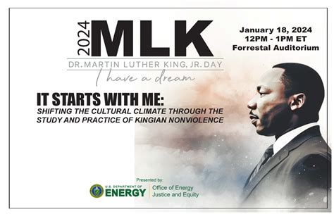 U S Department Of Energy Celebrates Martin Luther King Jr S Legacy Of