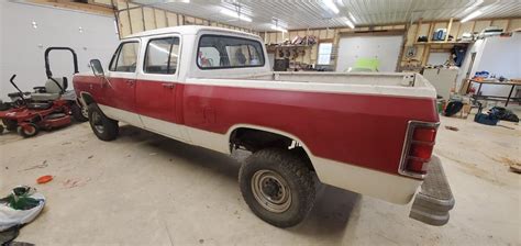 1985 Dodge Truck Mopar Crew Cab W350 4x4 Auto 360 4 Door Short Bed