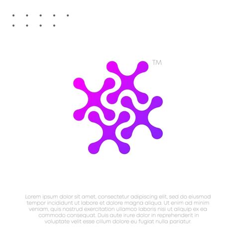 Roxo Design De Logotipo Exclusivo Abstrato Da Marca Da Empresa Vetor