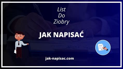 Jak Napisać List Do Ziobry Wzór