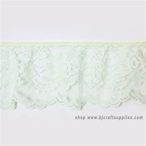 Gathered Lace Trim Ruffle Lace Trim