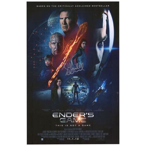 Hailee Steinfeld Ender S Game Autographed 11 X 17 Movie Poster In