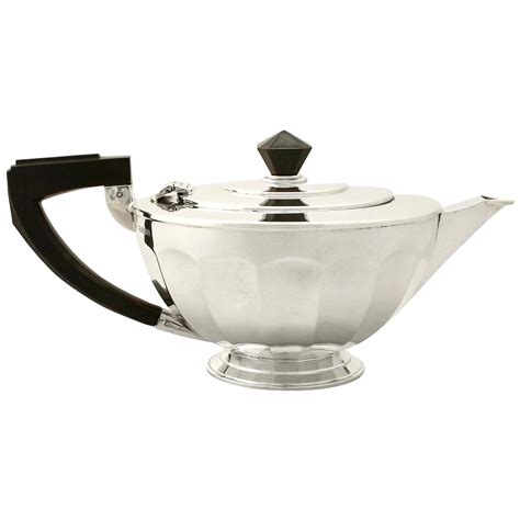 Antique Sterling Silver Teapot 1919 For Sale At 1stdibs