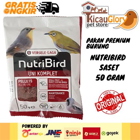 Jual Nutribird Nutri Bird UNI Komplet Versele Laga Kemasan 50 Gram Dan