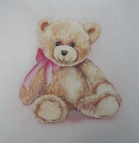 Aq Un Nounours L Aquarelle Dessin Ours En Peluche Dessin De