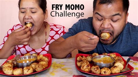 Fry Momo Eating Challenge Food N Fun Nepal Street Food Momo