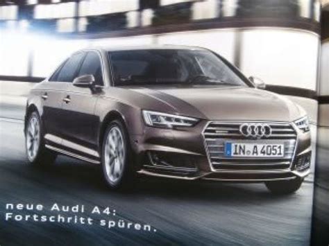 Audi A4 Limousine Avant B9 Prospekt Ausgabe Aus September 2015 NEU