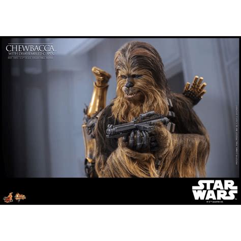 Chewbacca With Disassmbled C Po Star Wars Episodio V Movie Masterpiece Hot Toys Frikanime