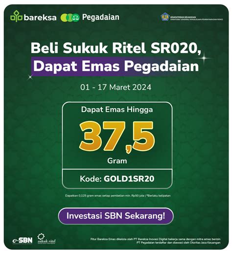 Promo Sbn Ritel Bareksa Beli Sr Berhadiah Reksadana Dan Emas