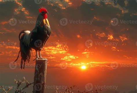 Rooster Sunrise Stock Photos, Images and Backgrounds for Free Download