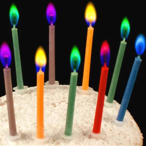 Birthday Party Supplies 12pcs/pack Wedding Cake Candles Safe Flames ...