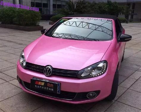 Volkswagen Golf White Pink