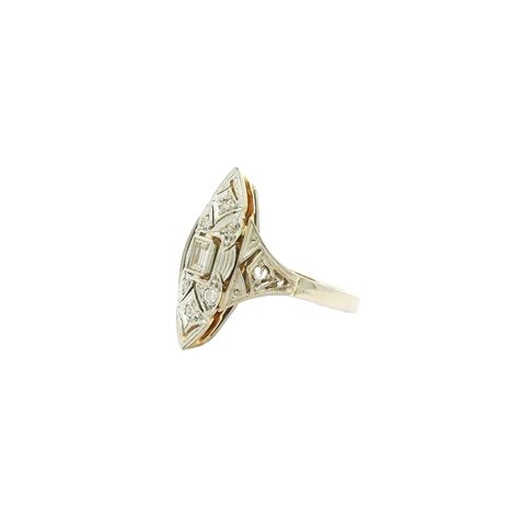 Funkelndes Schiffchen Art D Co Ring Mit Diamanten Juwelier