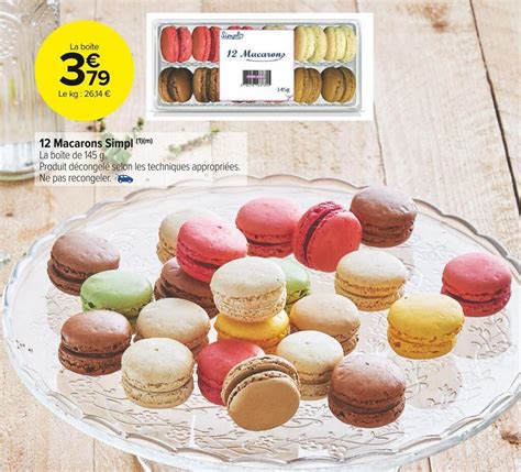 Promo Simpl Macarons Chez Carrefour Market