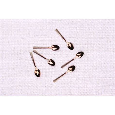 Lot de petites cuillères en inox cuivre Nude Maisons du Monde