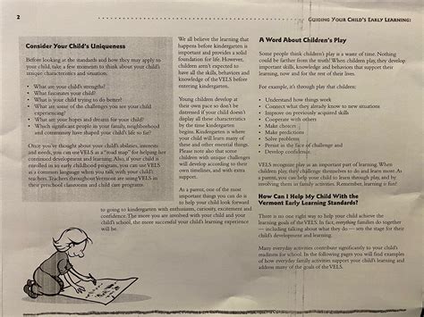 VELS: Vermont Early Learning Standards