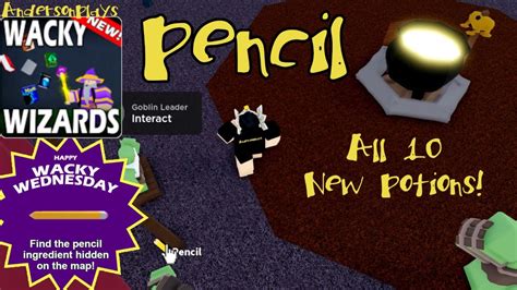 Andersonplays Roblox Wacky Wizards Pencil How To Get Pencil All