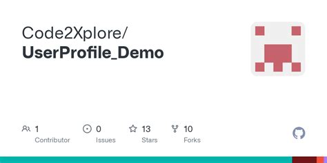 GitHub Code2Xplore UserProfile Demo