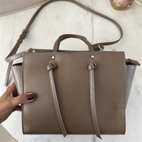 Zara Nude Crossbody Bag Used Only A Few Times Depop