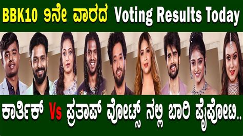 Kannada Bigg Boss 10 Voting Results 9th Week Bigg Boss 10 Kannada