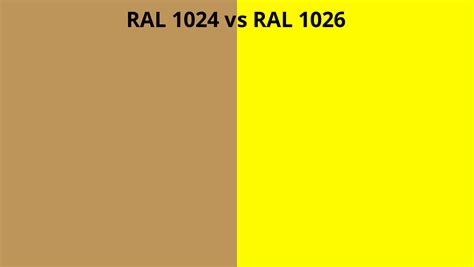 Ral 1024 Vs 1026 Ral Colour Chart Uk