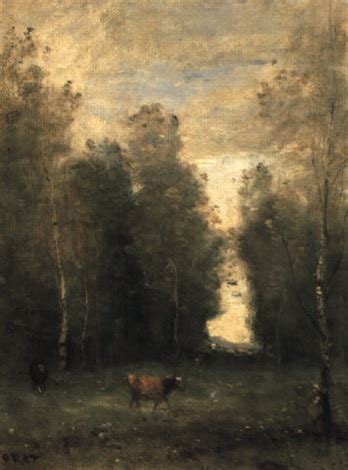 Paturâge en lisière de bois by Jean Baptiste Camille Corot on artnet