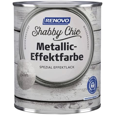 RENOVO Metallic Effekt Seidenmatt Shabby Chic Silber Hagebau De