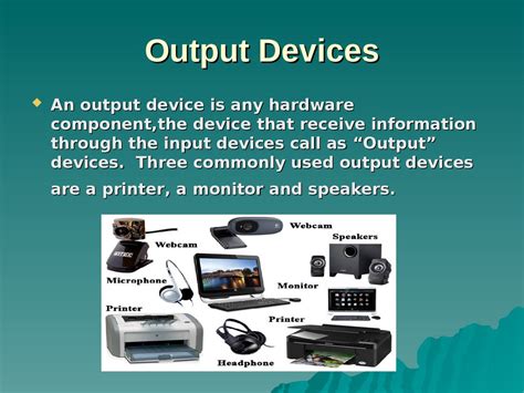 Input Output Devices Online Presentation