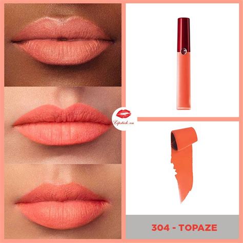 Son Kem Giorgio Armani Topaze Cam Nude Tươi Dòng Lip Maestro