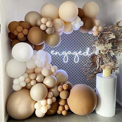 Amazon Brown Boho Nude Balloon Garland Kit Arch And Tan Neutral