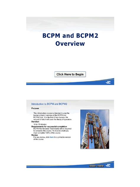 Bcpm And Bcpm 2 Overview Handout Pdf