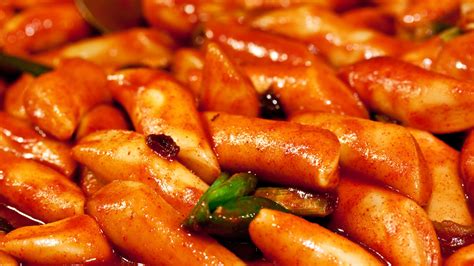 Rice Cake Zubereitung Tteokbokki Koreanischer Streetfood Klassiker