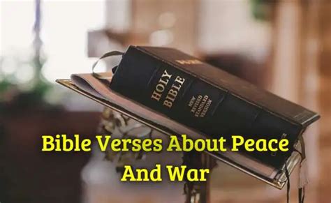 Top Bible Verses About Peace And War Kjv Scripture