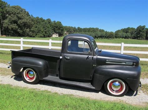 1951 Ford F1 F100 Rat Rod Hot Rod Black Matte Semi Gloss F100 Rat Rod Rat Rod Cars Hot Rod