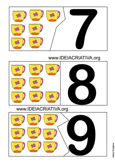 Jogo De Encaixe Numeros E Quantidades Para Imprimir - Jogo De Encaixe Números E Quantidades Para Imprimir - FDPLEARN