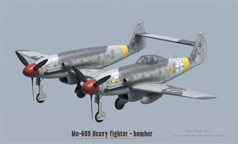 Artstation Rs Models Me 609 Heavy Fighter Bomber