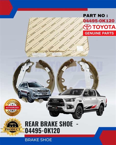 Rear Brake Shoe Toyota Hilux Fortuner K Original Toyota