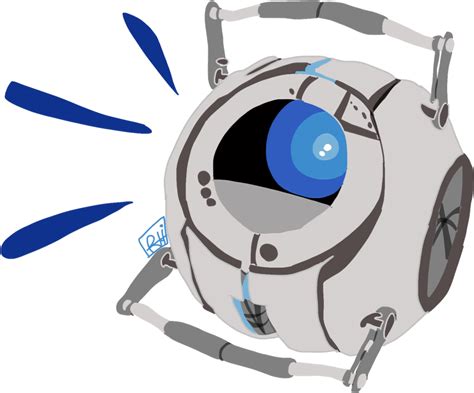 Download I Drew Wheatley From Portal 2 I Really Like Machine Clipart