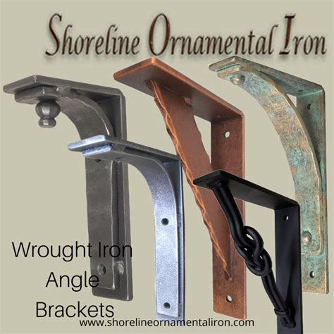 Wall Mount Iron Angle Bracket Heavy Duty Shoreline Ornamental Iron