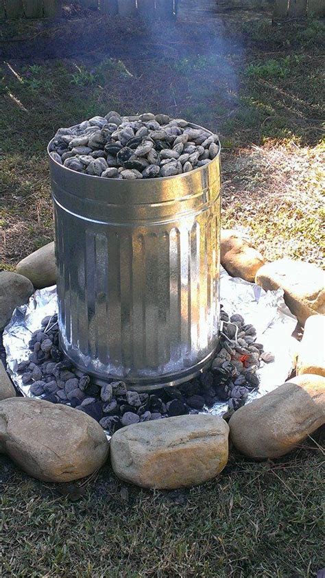 Trash Can Turkey This Was Last Years Set Up In Our Backyard Fire Pit We Ll Be Repeating Again